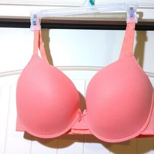 Adrienne Vittadini Studio Peach Textured Padded T-Shirt Underwire Bra Size 40DD